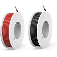 NorthPada 20 AWG 0-5mm² Alambres eléctricos Kit de Cable Eléctrico Cables de silicona Cable de cobre estañado 2 Colores…